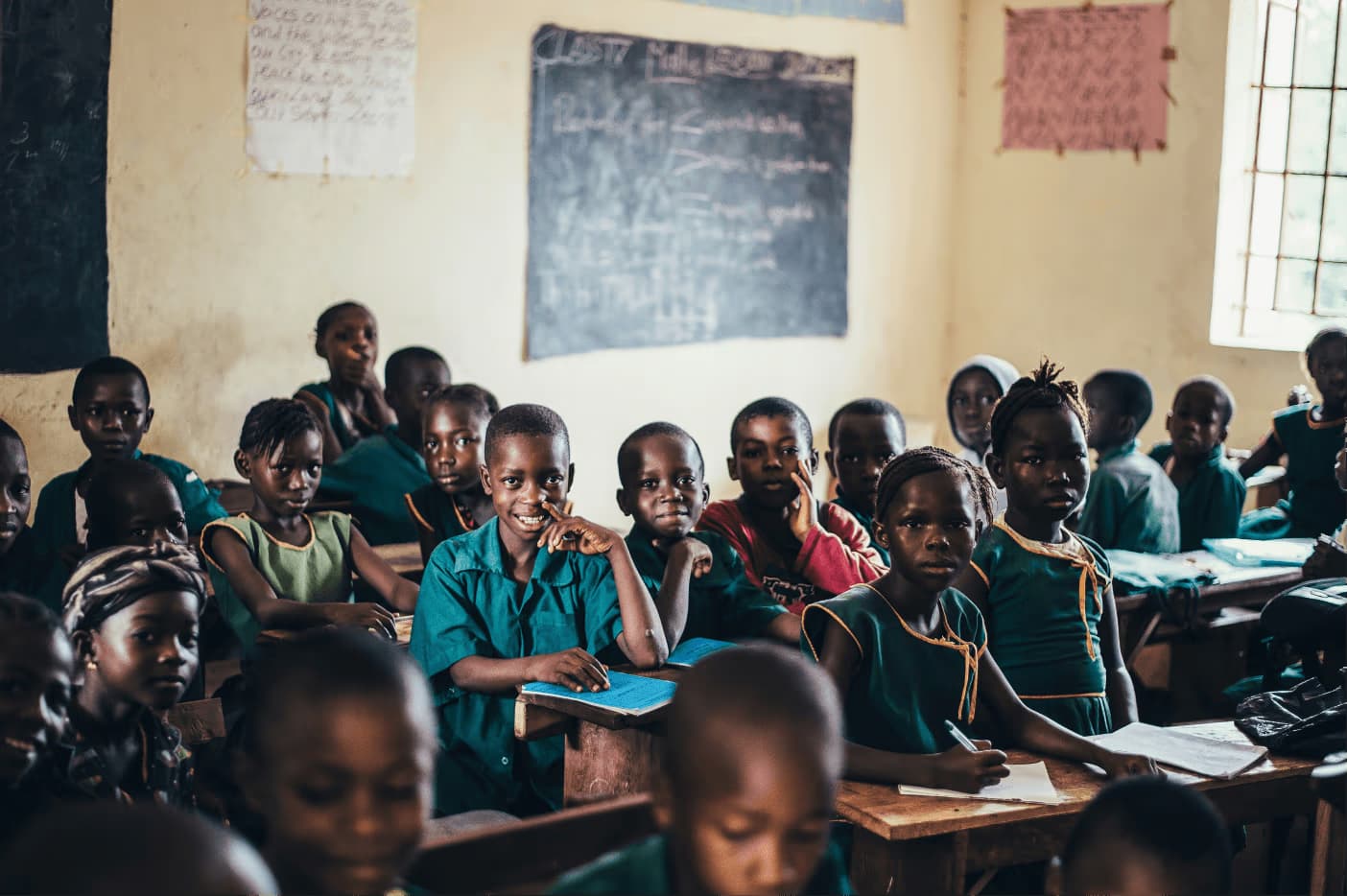 images of african students in a classroom